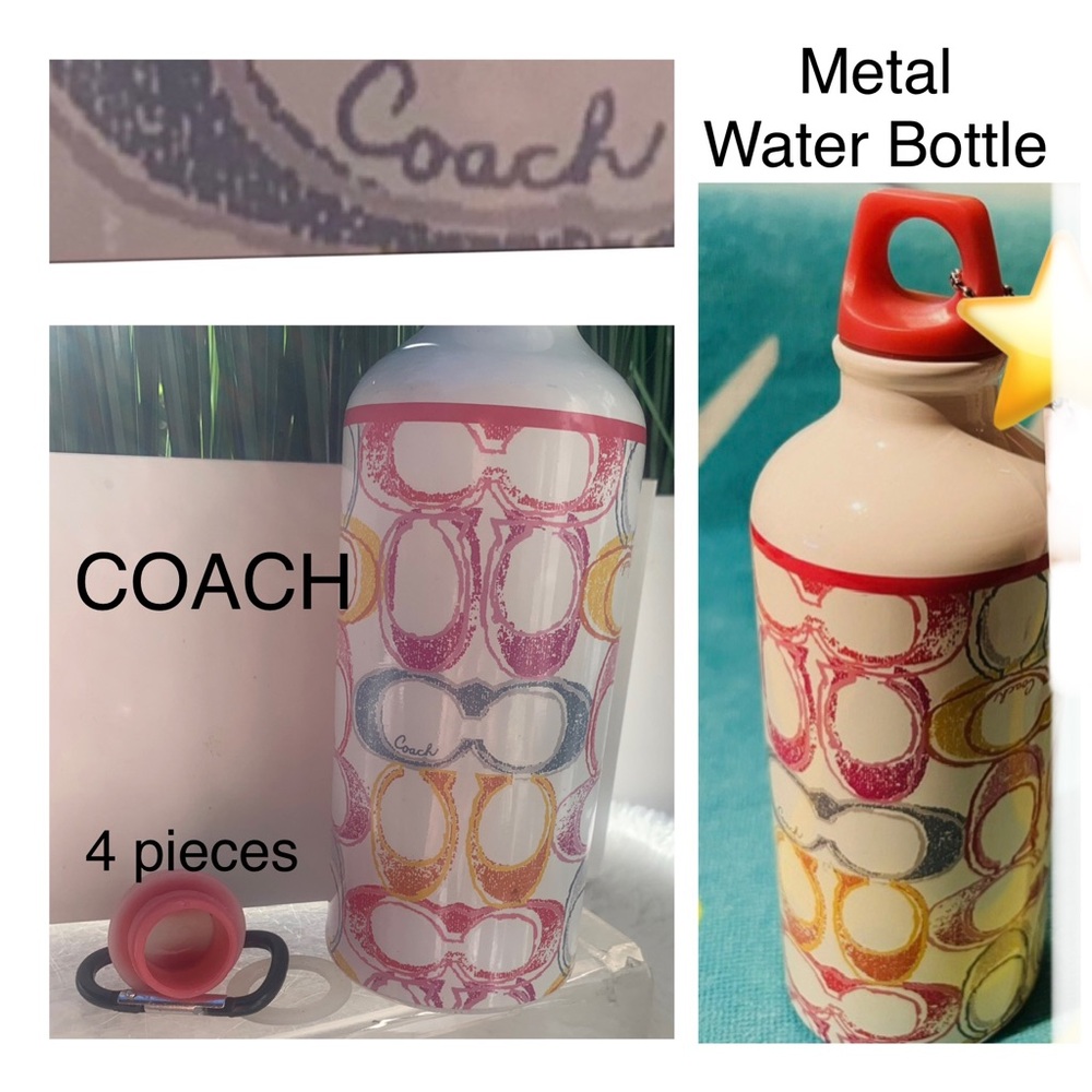 COACH 💧 METAL Bottle, ⭐️ Outdoor Sports (no broken glass/plastic) GUC